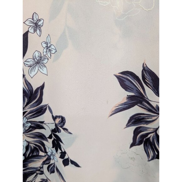 Torrid Floral Henley Top Women Size 1X Chiffon Feminine Office Hi Low Cottage - Picture 6 of 13